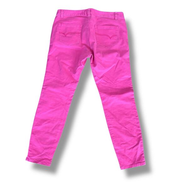 Vineyard Vines Size 8 Barbie Pink Cotton Straight Legs Jeans - Picture 4 of 5